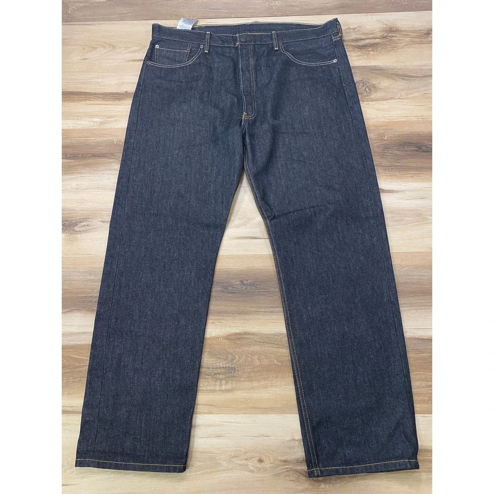 Levi's 501 Jeans 40x32 Dark Wash Rigid Denim Straight Leg 00501-0226